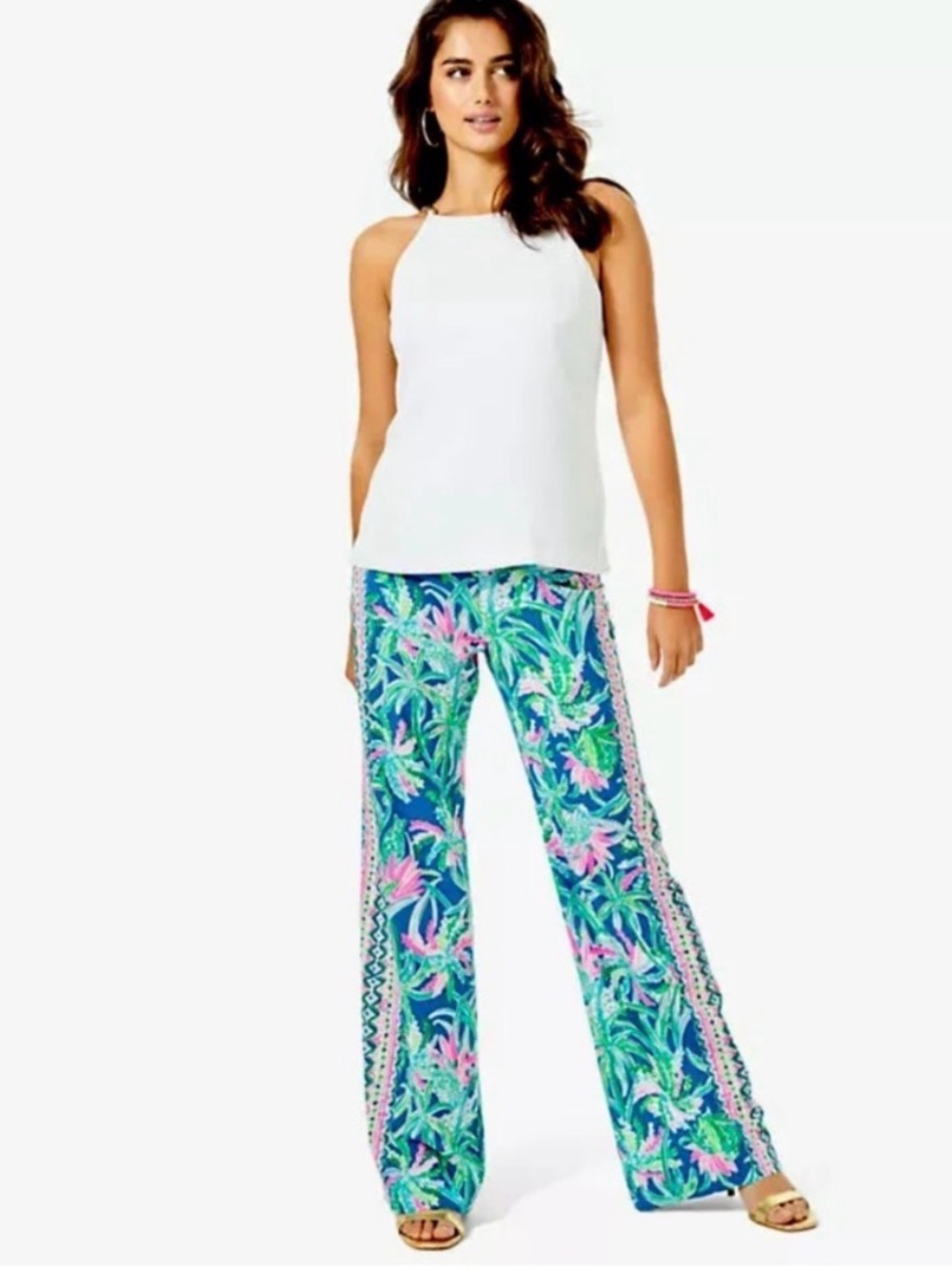 Lilly Pulitzer Bal Harbour Palazzo Wide-Leg Pants